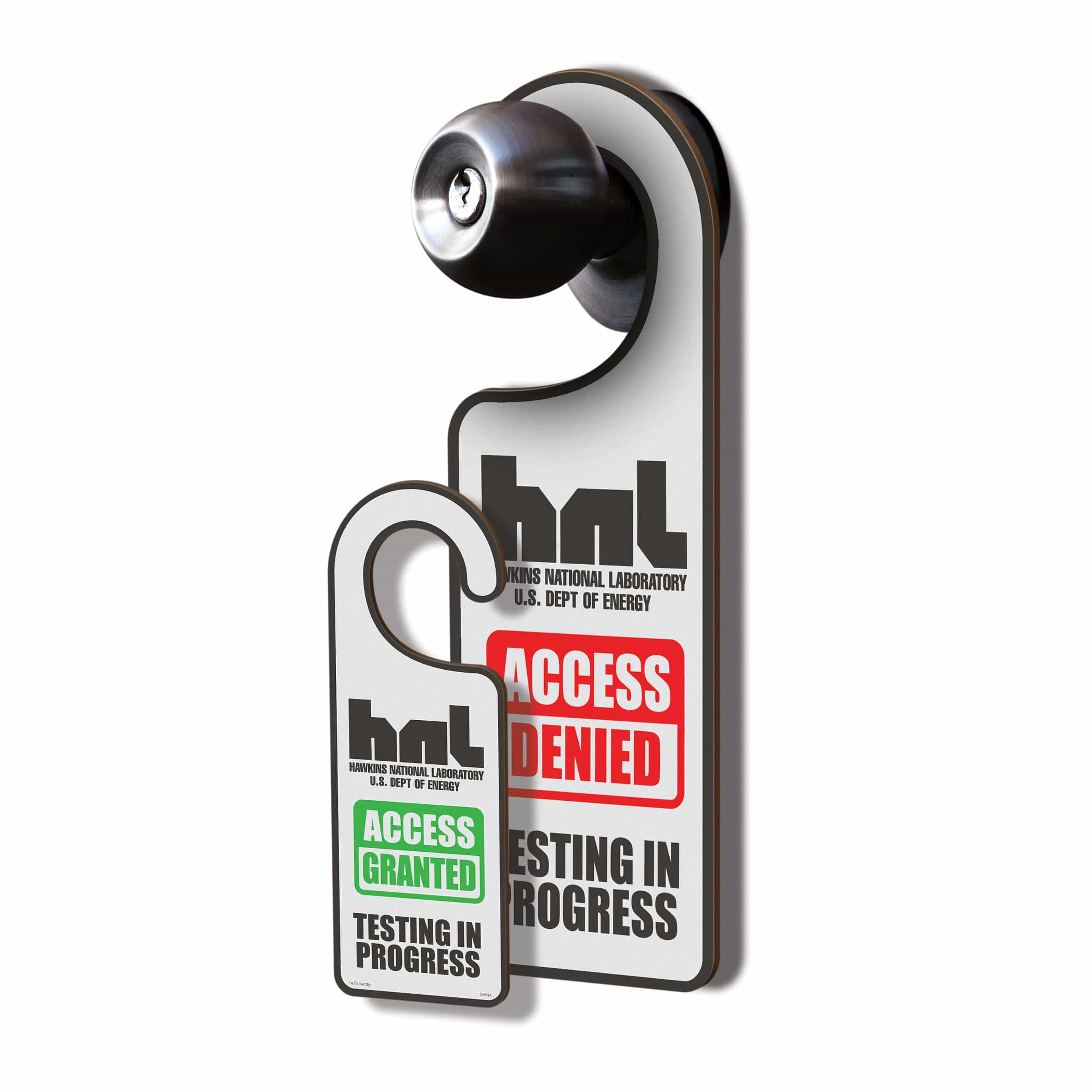 Color::Hawkins National Laboratory | DO NOT DISTURB SIGNS